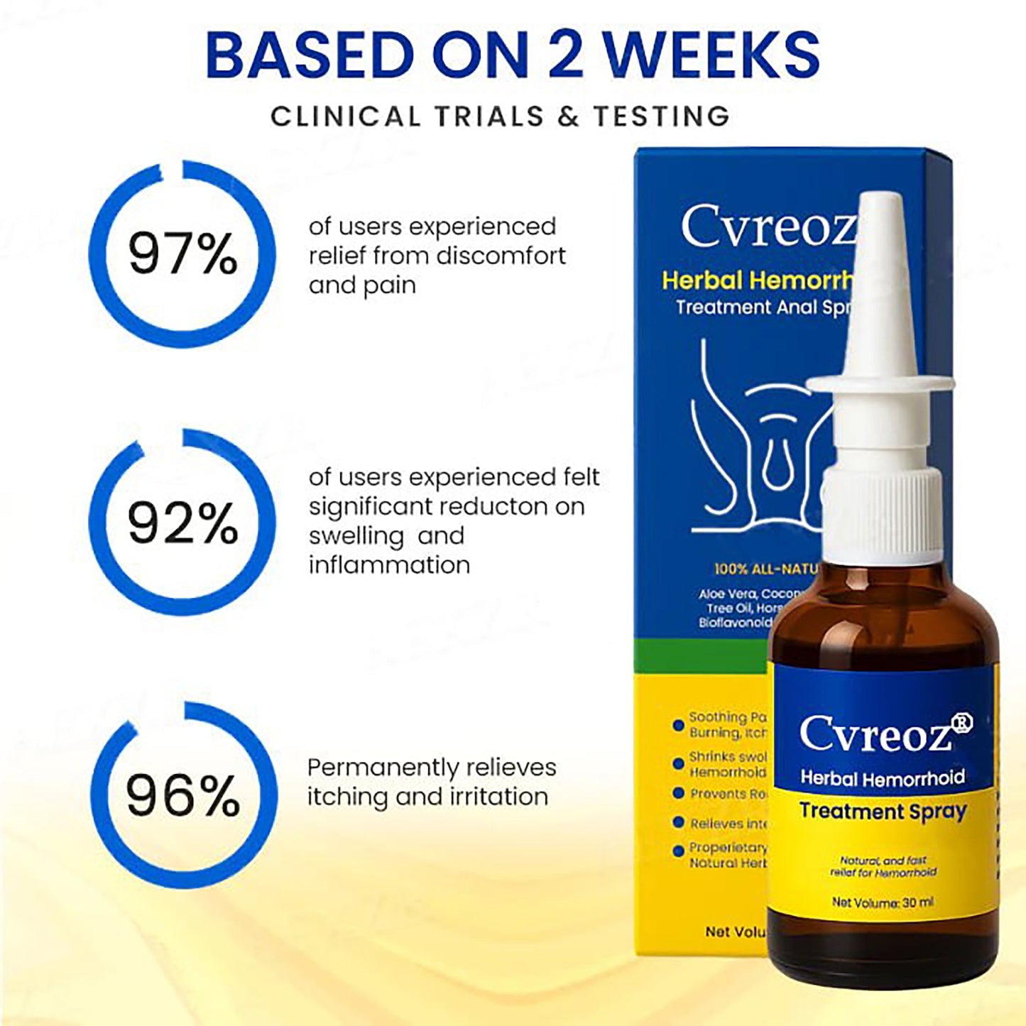 đ„LIMITED DEAL: 60% OFFđ„CvreozÂź Herbal Hemorrhoid Treatment Anal Spray