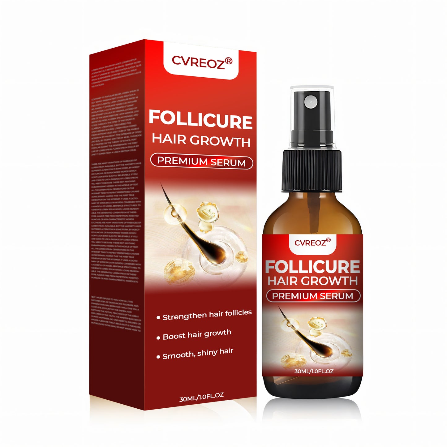 ❤️ CVREOZ® FolliCure Hair Growth Premium Serum 🔥 LIMITED OFFER 60%🔥