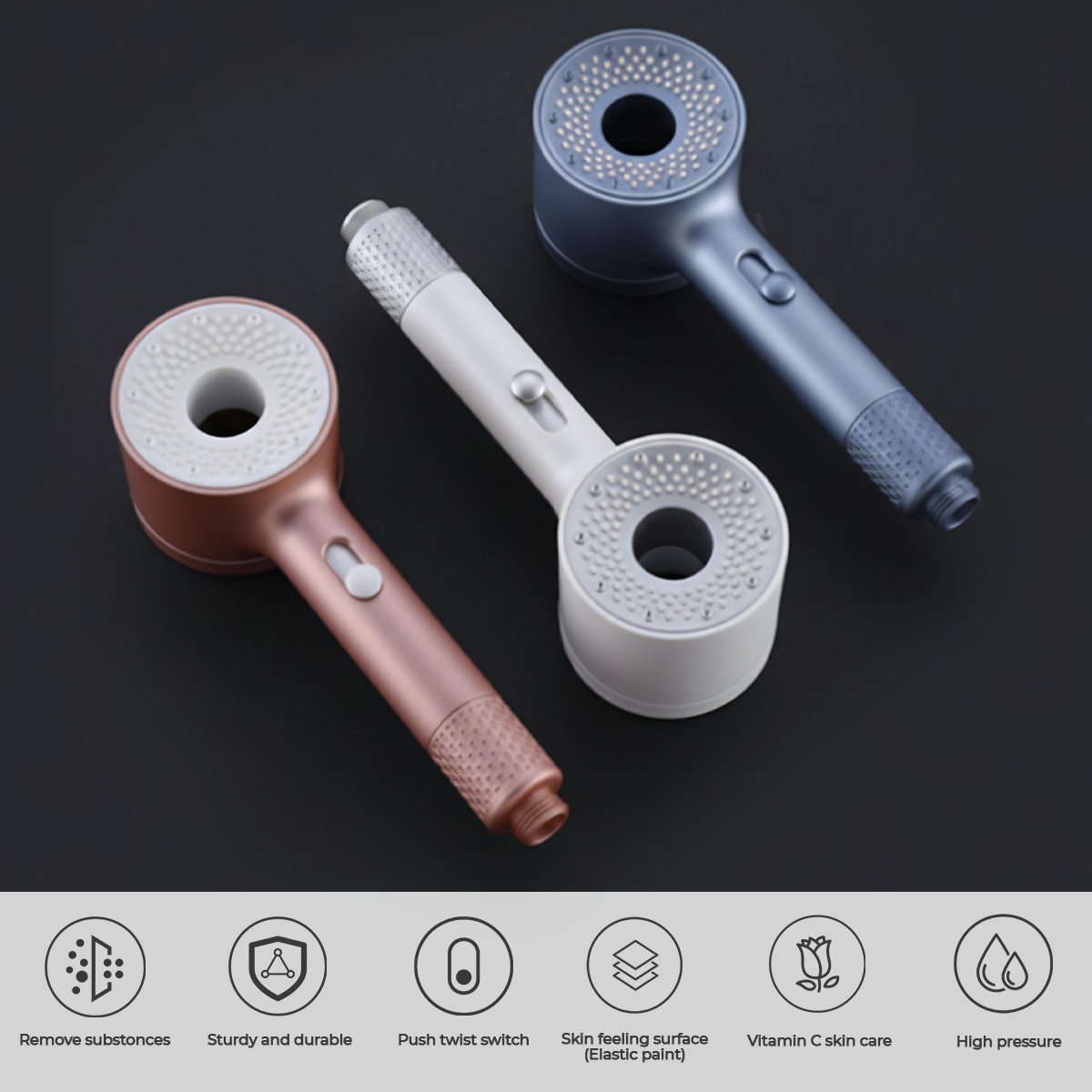 Billhol EcoVita High Pressure Filtered Shower Head – Vitamin C & Eco-Friendly Design