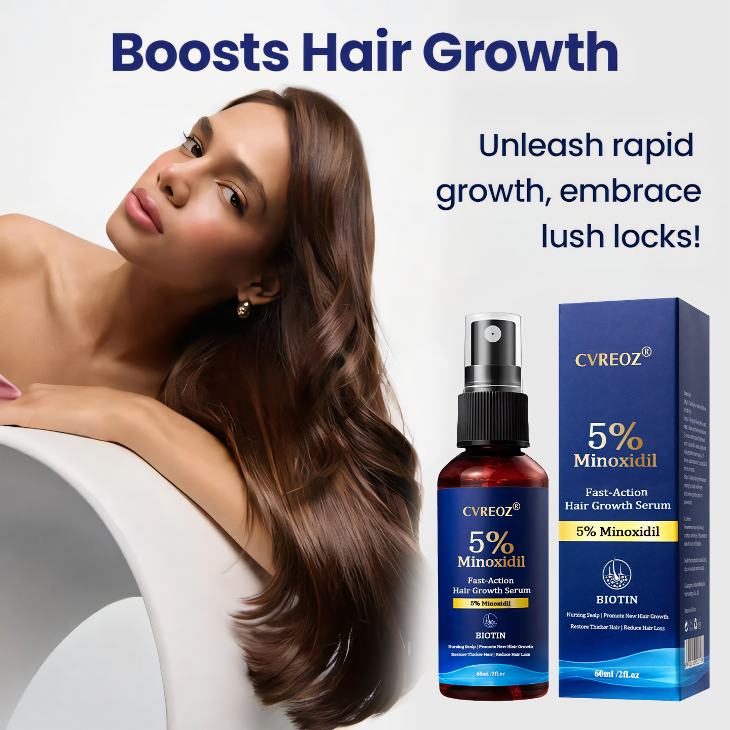 Limited Time Offer – 60% OFF Today Only! Cvreoz® Minoxidil Fast-Action Hair Growth Serum