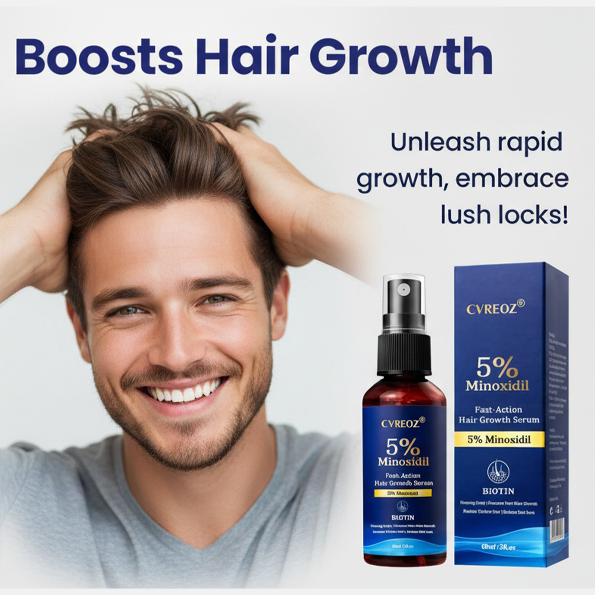 Limited Time Offer – 60% OFF Today Only! Cvreoz® Minoxidil Fast-Action Hair Growth Serum