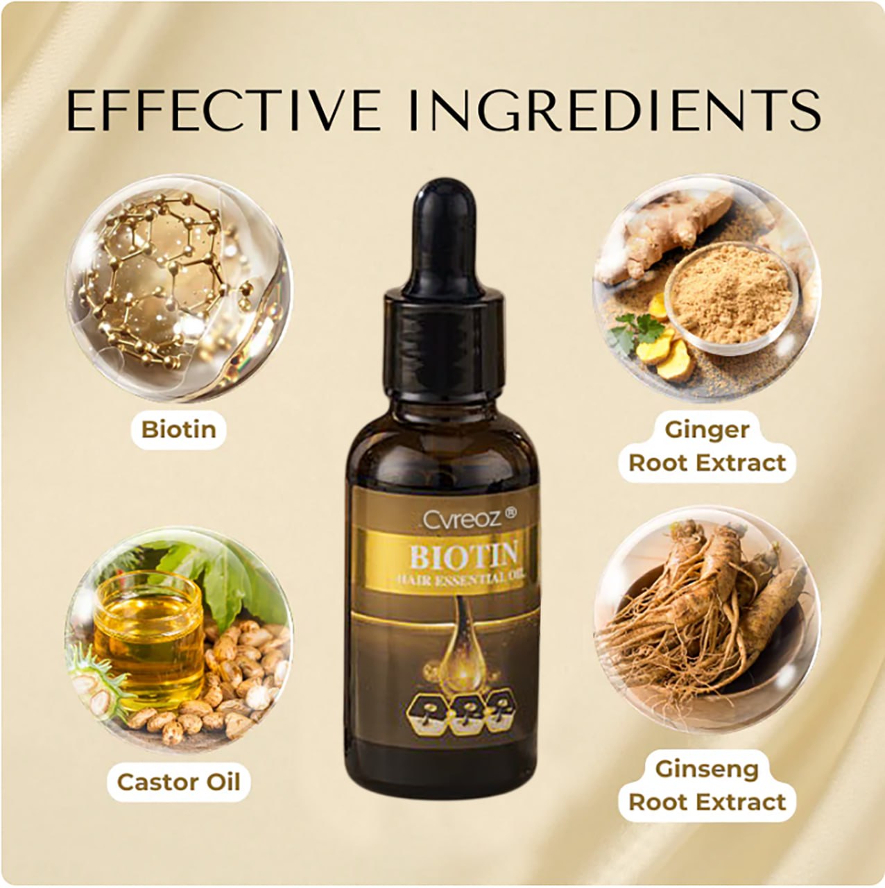 đ„ Grow Your Glow: 60% OFF đ„ CvreozÂź Biotin Hair Essential Oil!