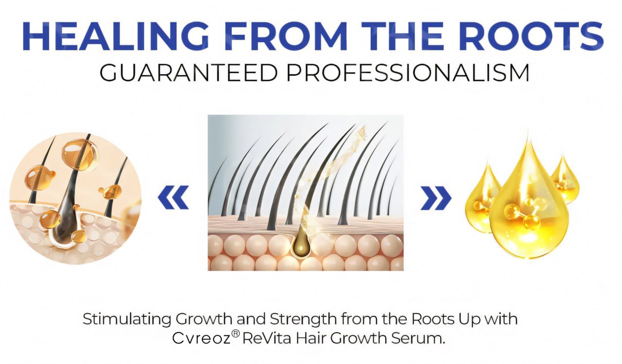 đ„ HOT SALE: 60% OFFđ„CvreozÂź ReVita Hair Growth Serum - Minoxidil Topical Solution USP, 5% with Biotin