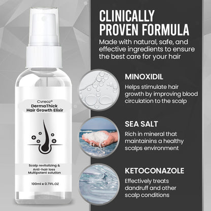 ⏰FLASH SALE: 60% OFF🔥Cvreoz® DermaThick Hair Growth Elixir