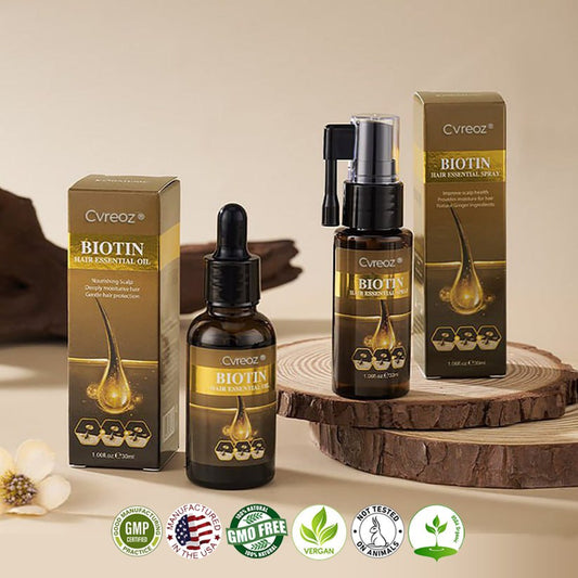 🔥 Grow Your Glow: 60% OFF 🔥 Cvreoz® Biotin Hair Essential Oil!