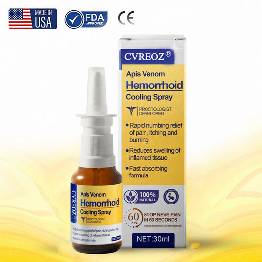 🔥 LIMITED OFFER: Sale up to 60%  🔥 Cvreoz® Apis Venom Hemorrhoid Cooling Spray
