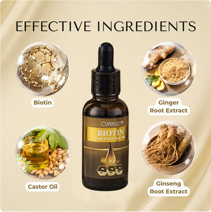 🔥 Grow Your Glow: 60% OFF 🔥 Cvreoz® Biotin Hair Essential Oil!
